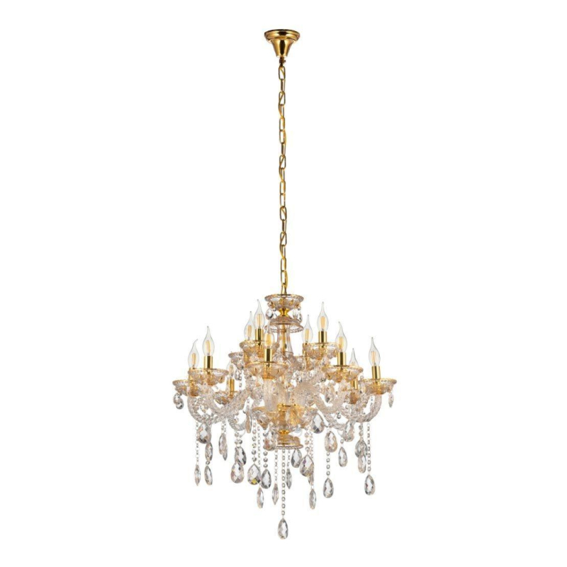 Подвесная люстра Lumina Deco Eliza LDP 7025-8+4 GD