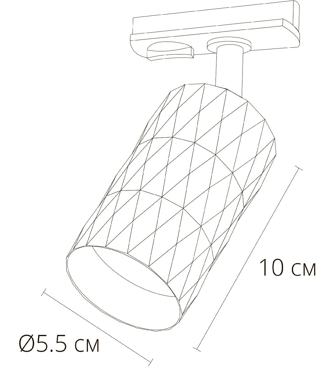 Трековый однофазный светильник Arte Lamp Fang A5560PL-1BK