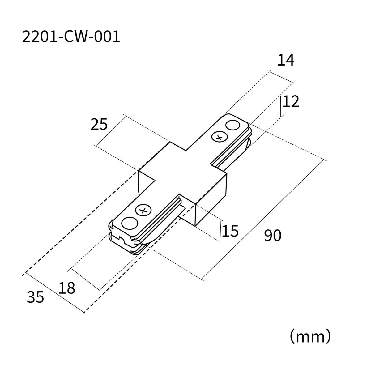 Коннектор для однофазного шинопровода Favourite Practica 2201-CW-001