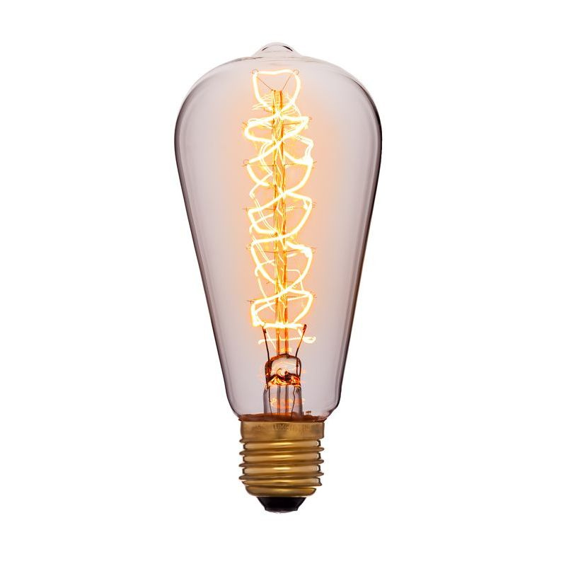 Лампа накаливания Sun Lumen E27 60W прозрачная 052-269
