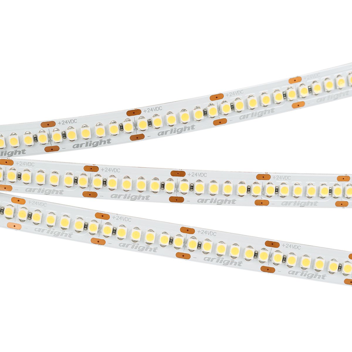 Светодиодная лента Arlight RT-A240-10mm 24V Warm2700 (19.2W/m, IP20, 3528, 5m) 017428(1)
