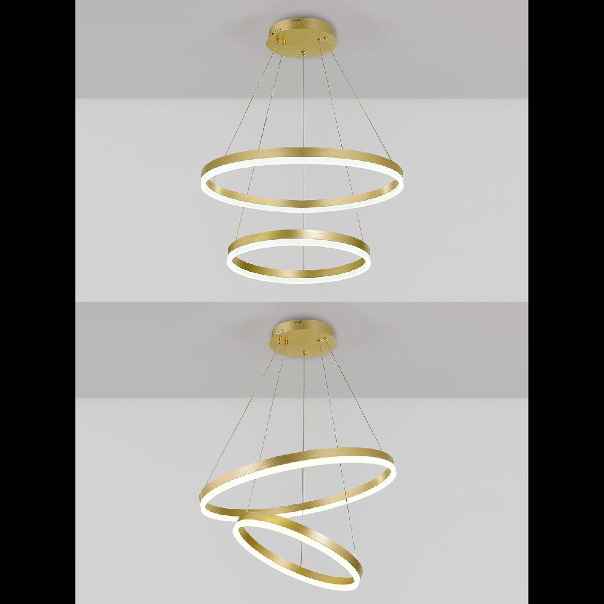 Подвесная люстра кольцами Natali Kovaltseva Oreol LED LAMPS 81299