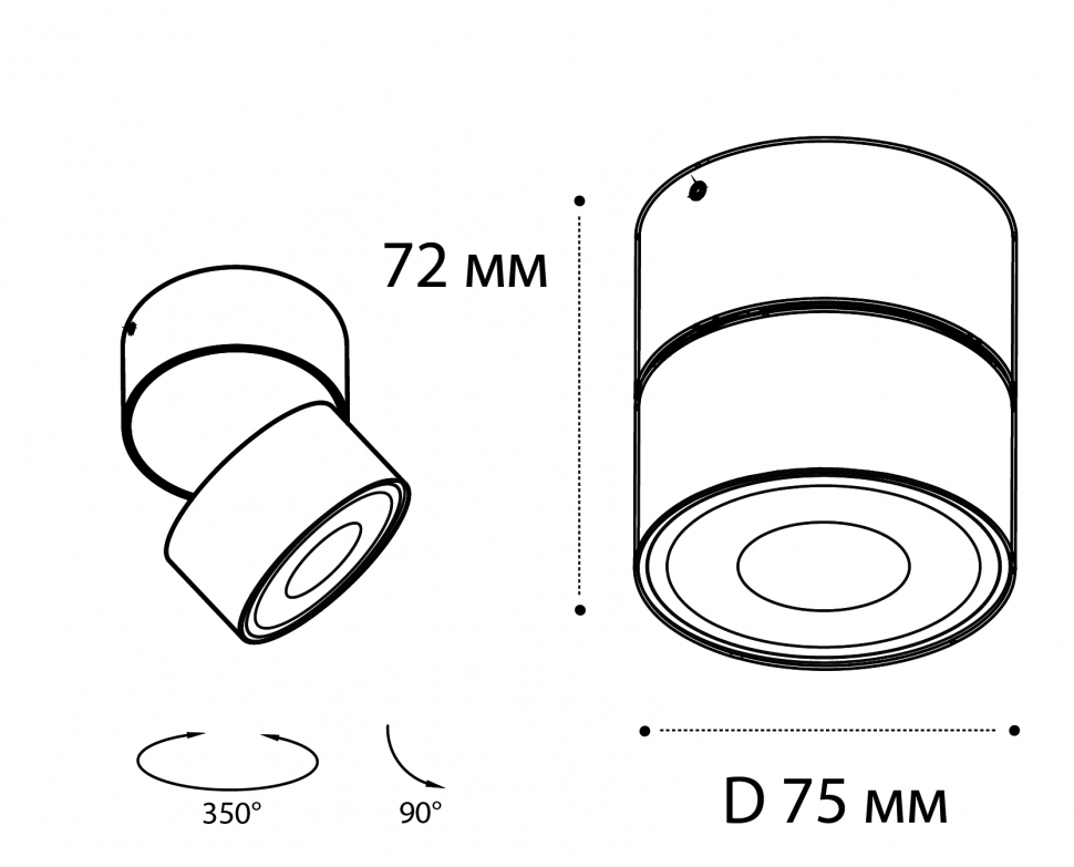 Накладной спот Italline IT02-010 white 3000K