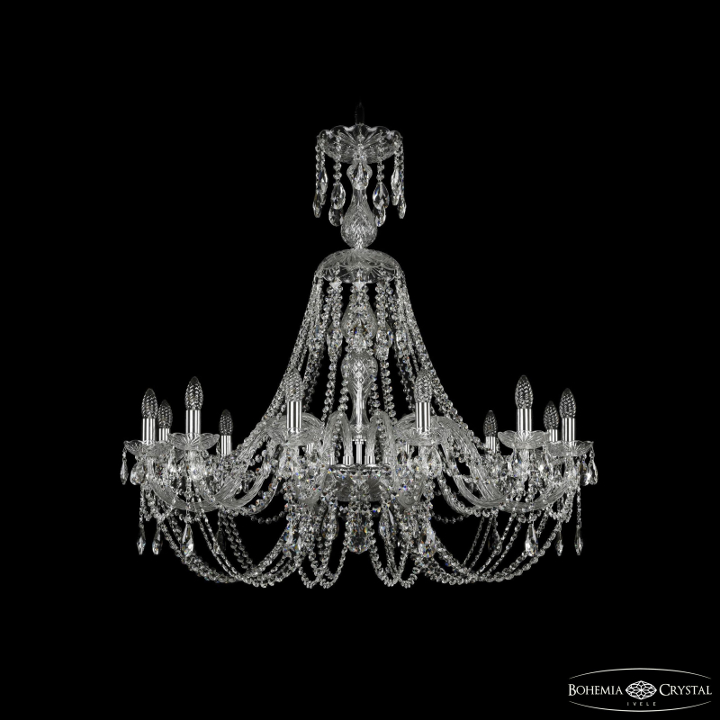 Подвесная люстра Bohemia Ivele Crystal 1406/12/360/XL-97 Ni