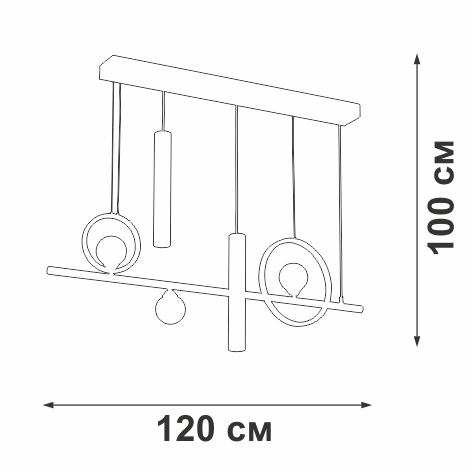 Подвесная люстра Vitaluce V3095-0/5S