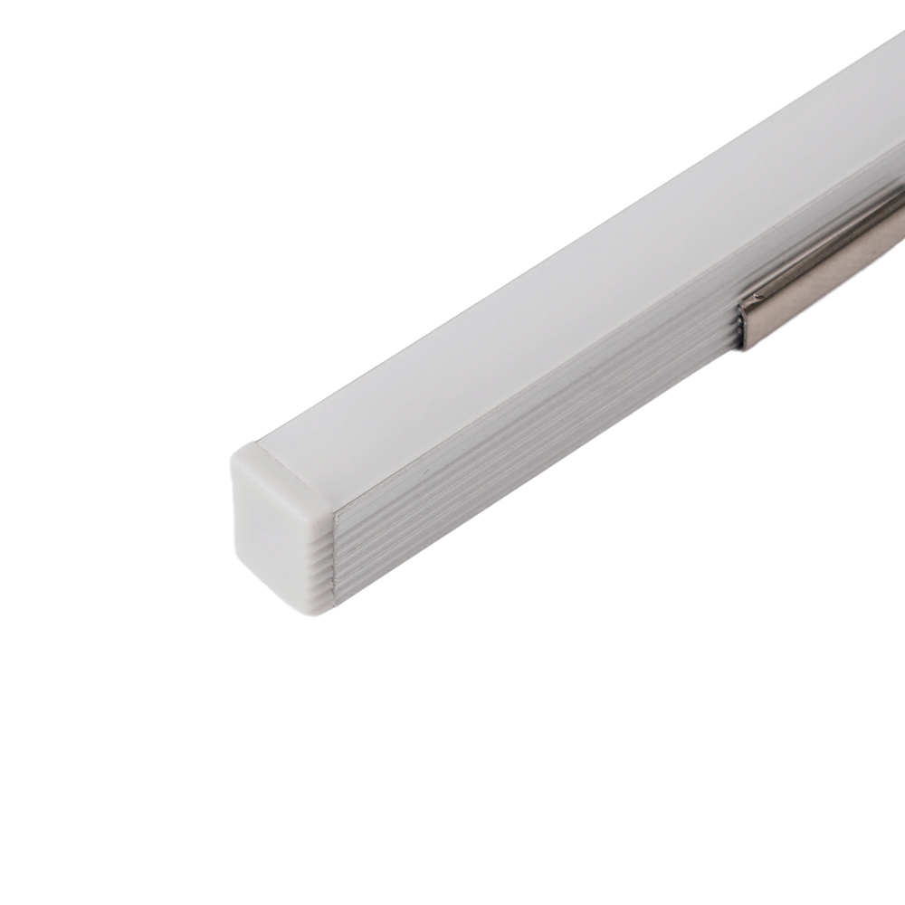 Профиль накладной 9х7.8мм, алюминиевый серебро 2м Feron CAB241 52149