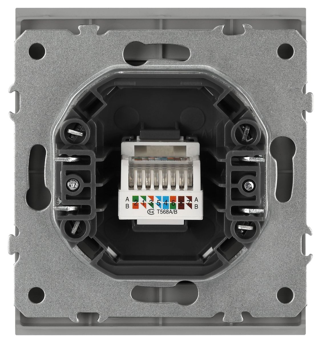 Розетка Эра Arktik 16-3107-03 информационная RJ45 алюминий Б0070476