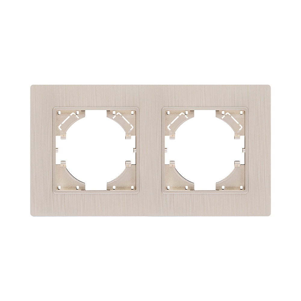 Рамка 2-постовая, золотой Kollinger Eleganz Plex EP2GD