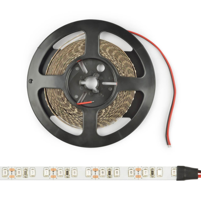Светодиодная лента (UL-00004361) Uniel 4,8W/m 60LED/m 2835SMD красный 5M ULS-M11-2835-60LED/m-8mm-IP20-DC12V-4,8W/m-5M-RED PROFI