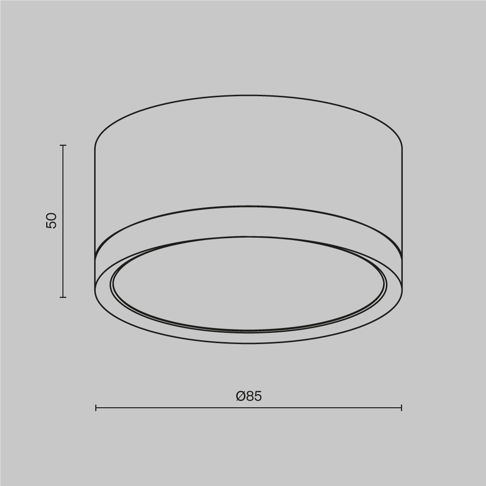 Потолочный светильник Maytoni Technical Hoop C086CL-GX53-SRD-BW