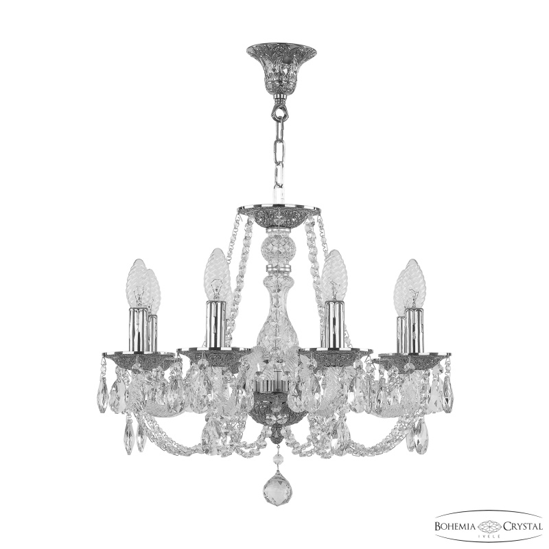 Подвесная люстра Bohemia Ivele Crystal 1601/8/165 Ni