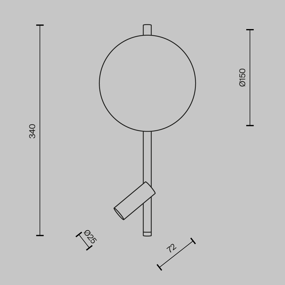 Бра Maytoni Solution MOD450WL-L9B3K
