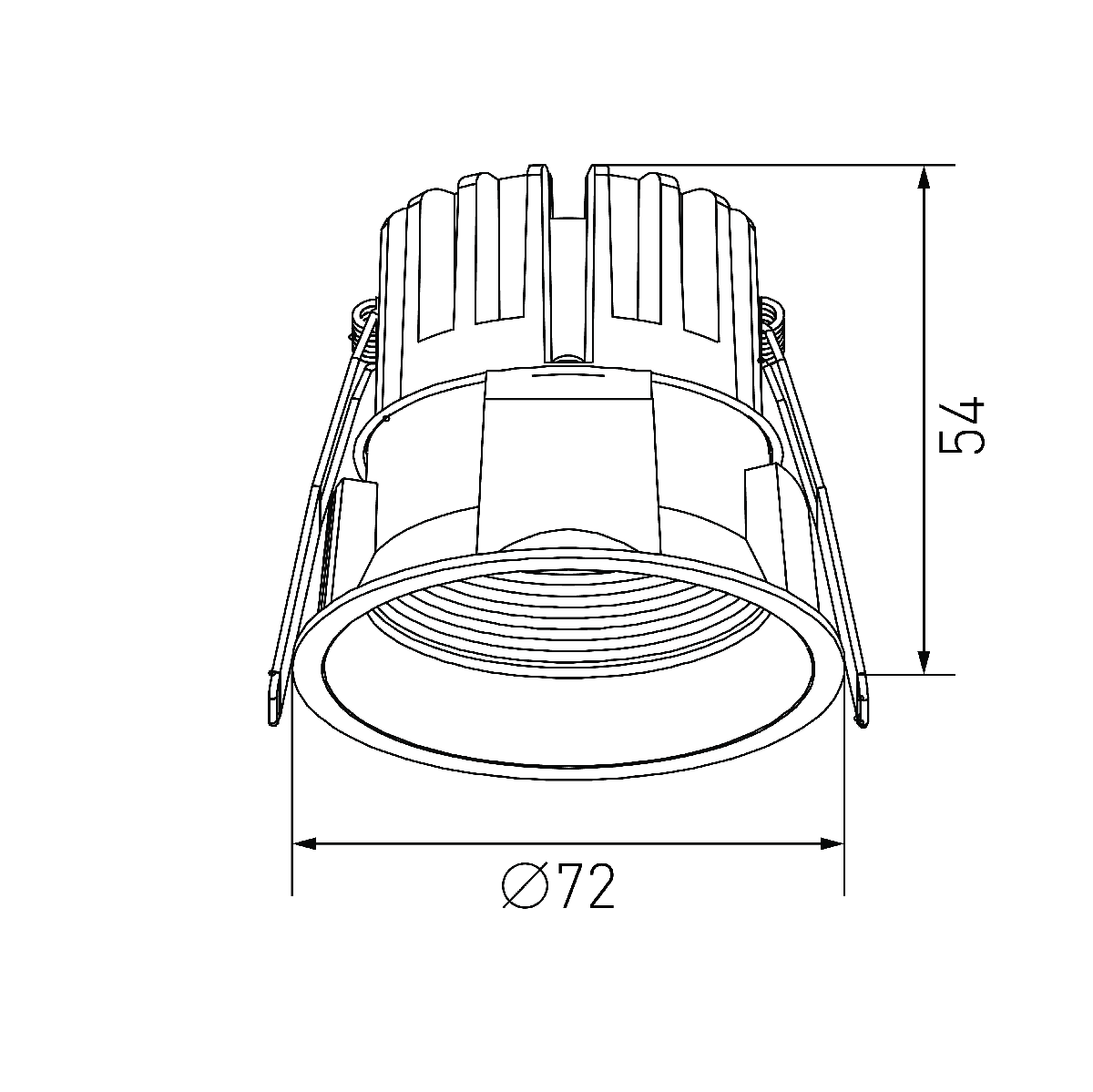 Встраиваемый светильник Designled DL-RE1202-WH-NW 020295