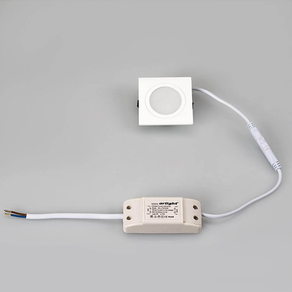 Мебельный светильник Arlight LTM-S60x60WH-Frost 3W White 110deg