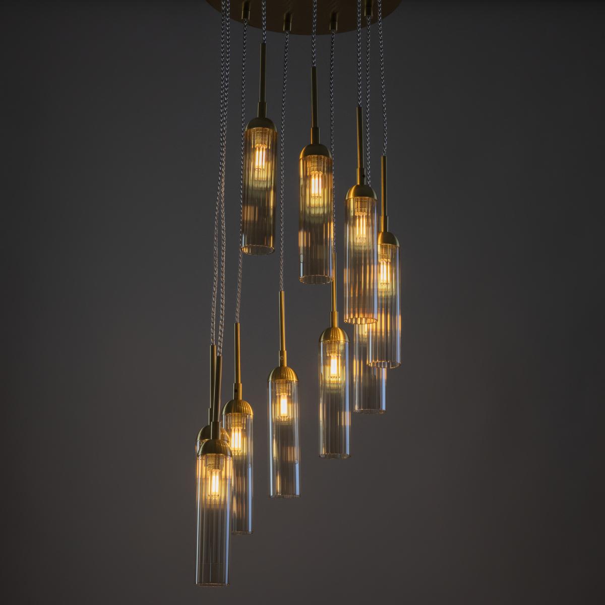 Каскадная люстра Freya Borgy FR5379PL-10G