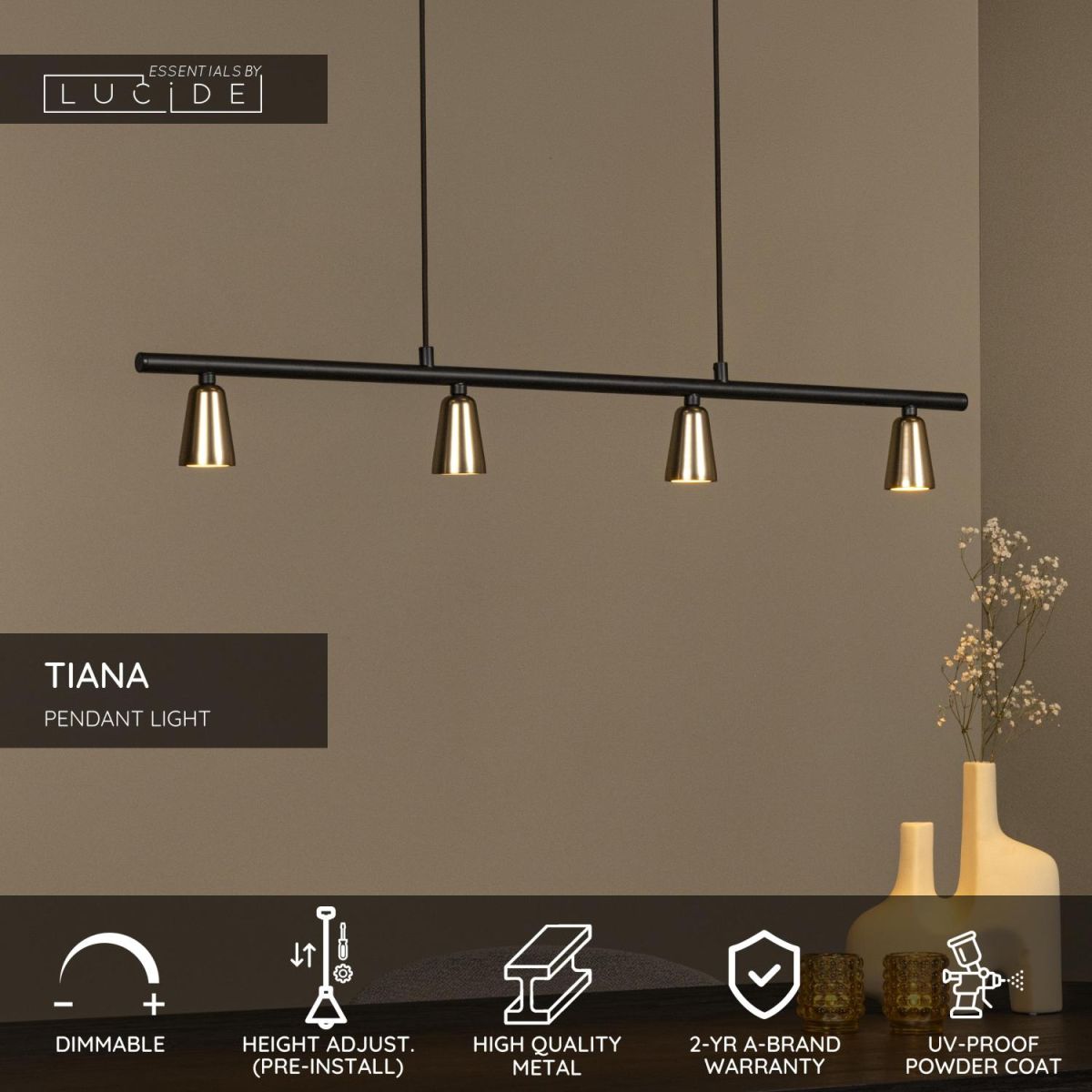 Подвесной светильник Lucide Tiana 65401/04/05