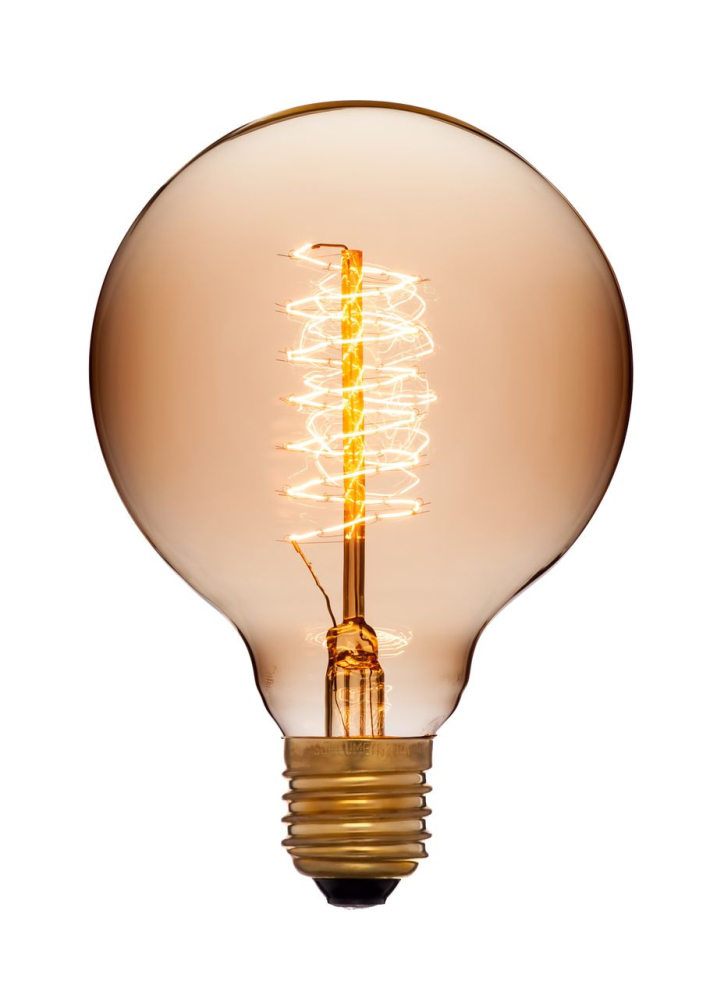 Лампа накаливания Sun Lumen E27 40W золотой 053-655