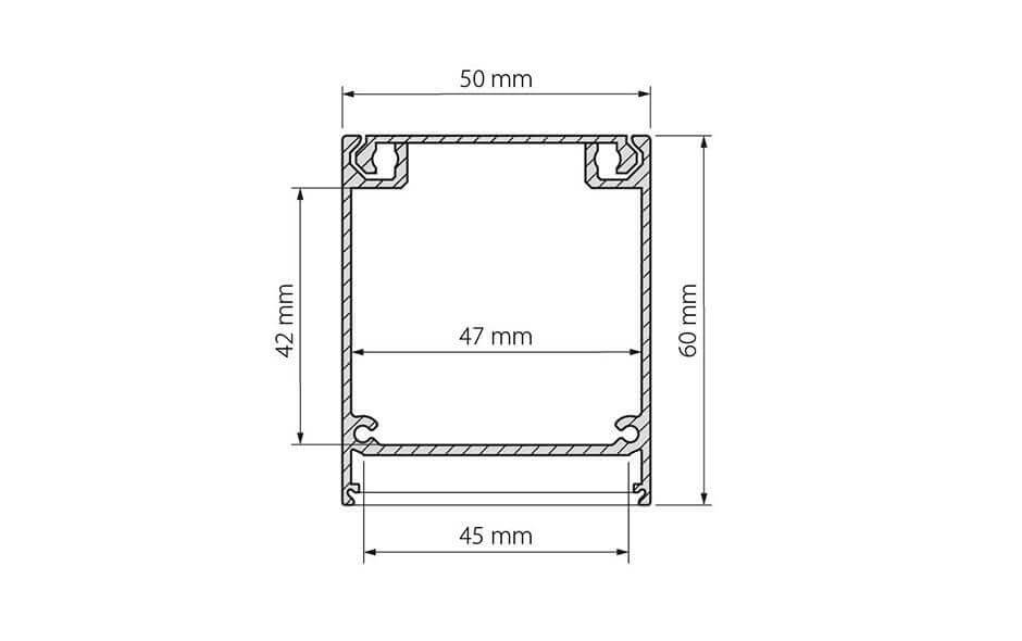 Профиль Arlight BOX60-ONTOP-2000 ANOD 017358
