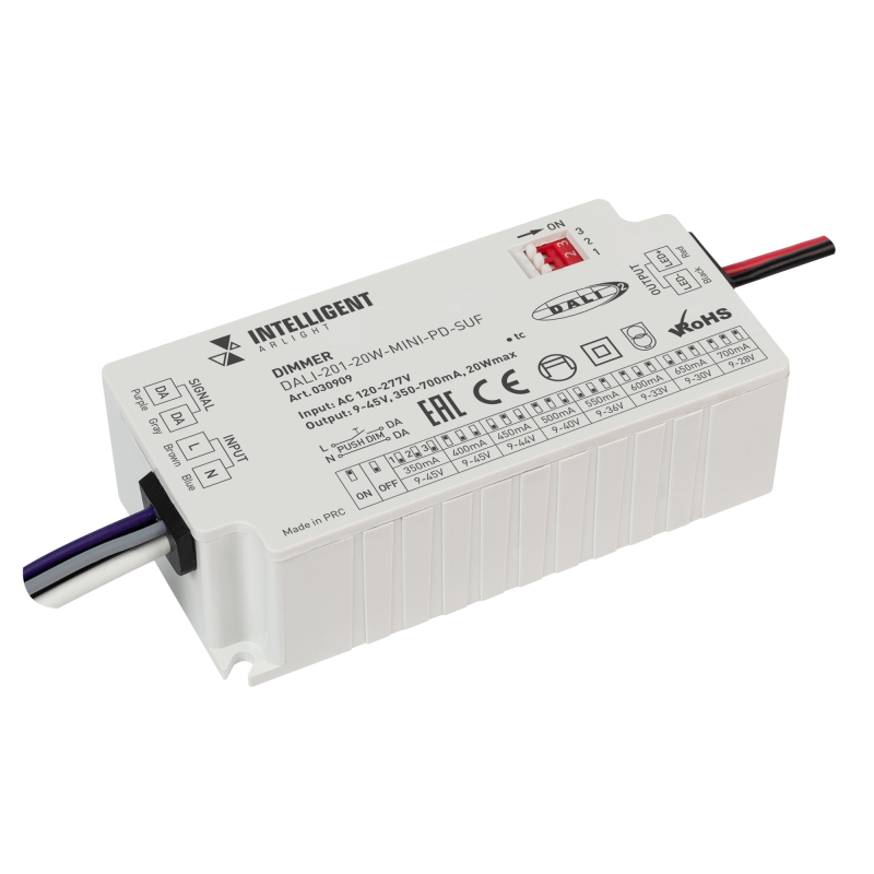 Диммер Arlight DALI-201-20W-Mini-PD-SUF (230V, 350-700mА) 030909