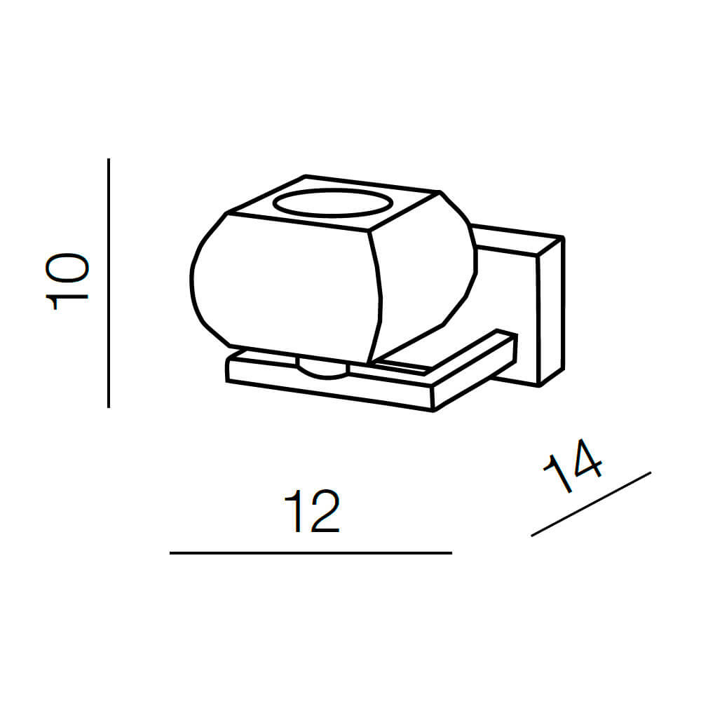 Бра Azzardo Rubic 1 wall AZ0488