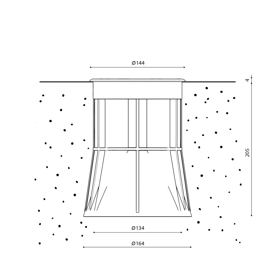 Ландшафтный светильник DesignLed DL-LOE-1022A-6.7-GR-WW-DM 003752