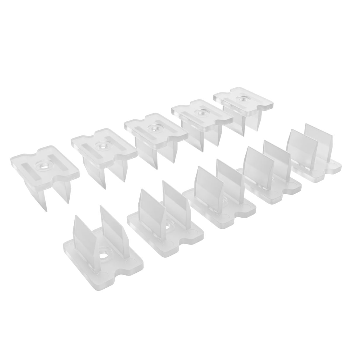 Комплект (10шт) крепежей пластиковых для светод. неона 24В 6х12мм, арт. 17-300...17-309 Apeyron 09-171