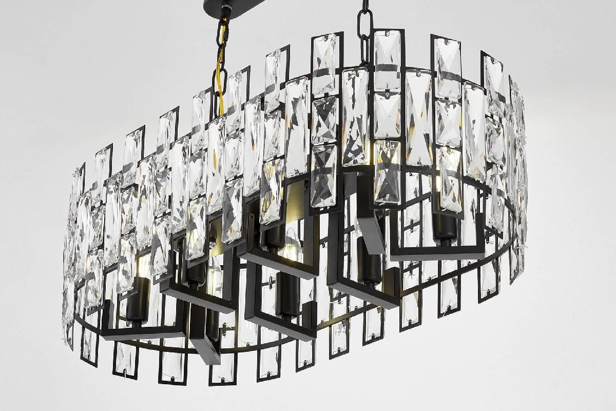 Подвесная люстра Lumina Deco Florina LDP 7041-700-PR BK