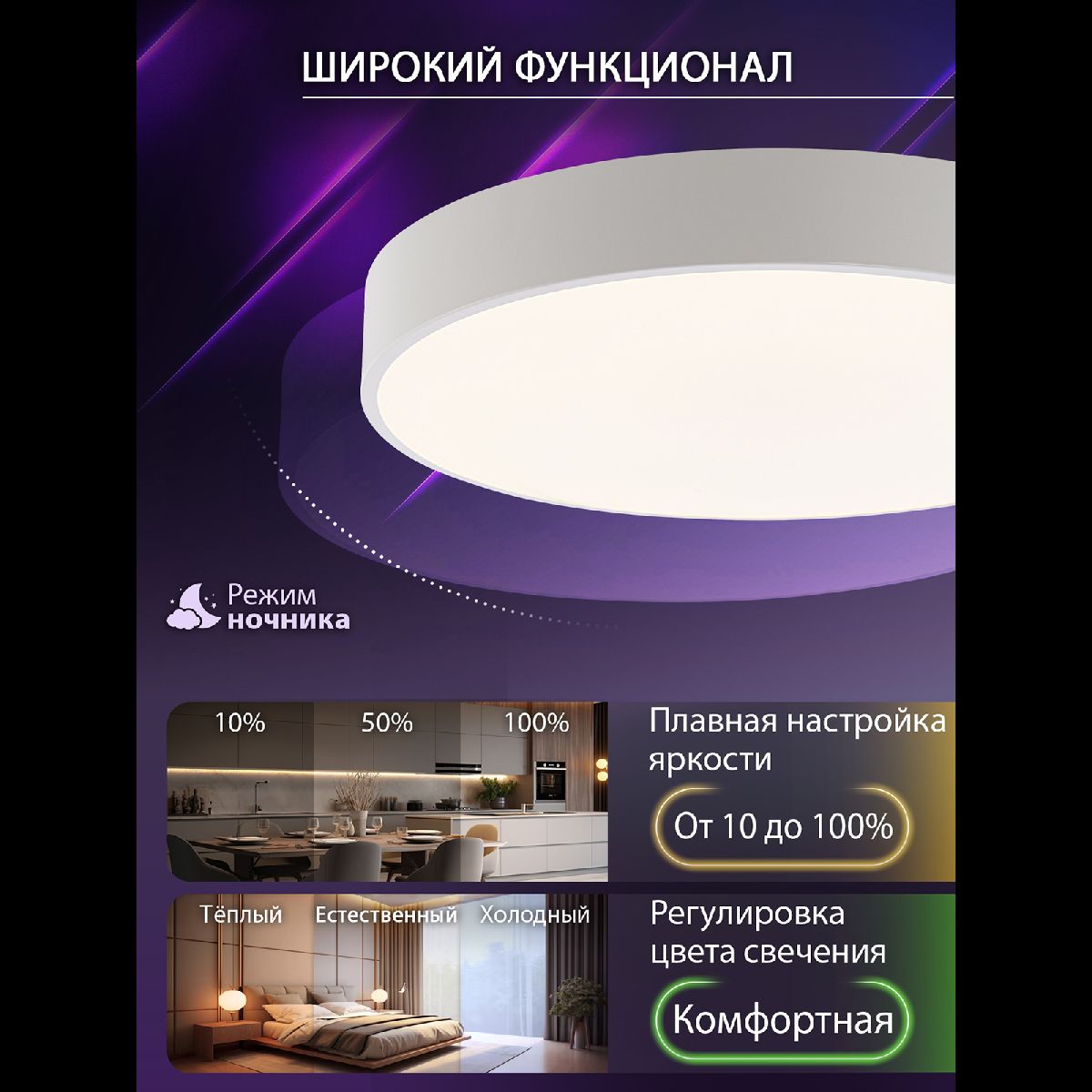 Потолочный светильник Natali Kovaltseva Modern LED LAMPS 81105/1C