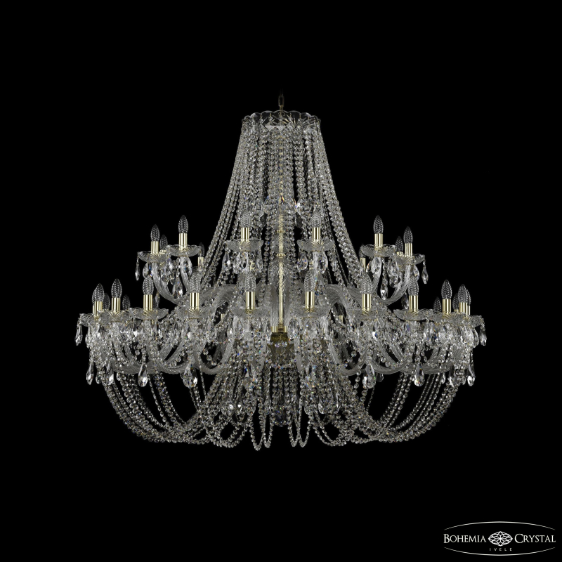 Подвесная люстра Bohemia Ivele Crystal 1406/24+12/530 G