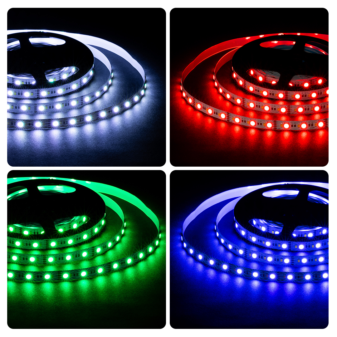 Светодиодная лента OGM 12В 5050+2835 10Вт/м RGBW 5м IP20 LSE-272