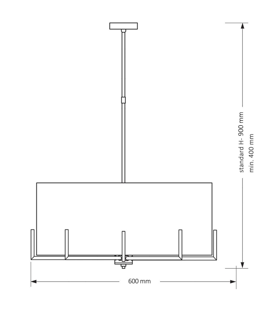 Люстра на штанге Kutek Mood Nemi NEM-ZWD-5 (Z)