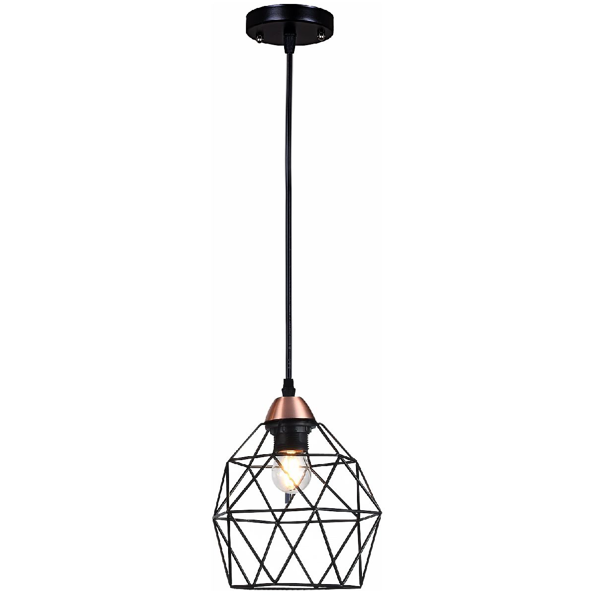 Подвесной светильник Illumico IL2001-1PB-05 BK ROSE GD