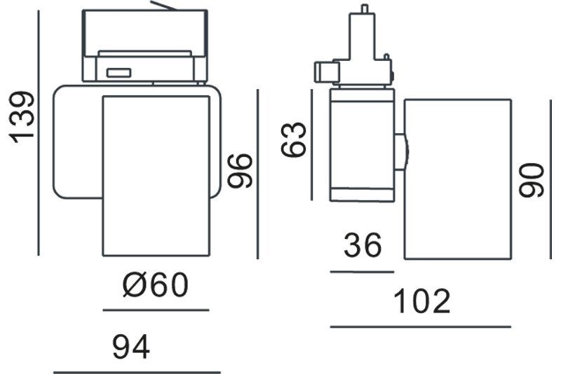 Трековый трехфазный светильник Deko-Light Nihal Mini 707037