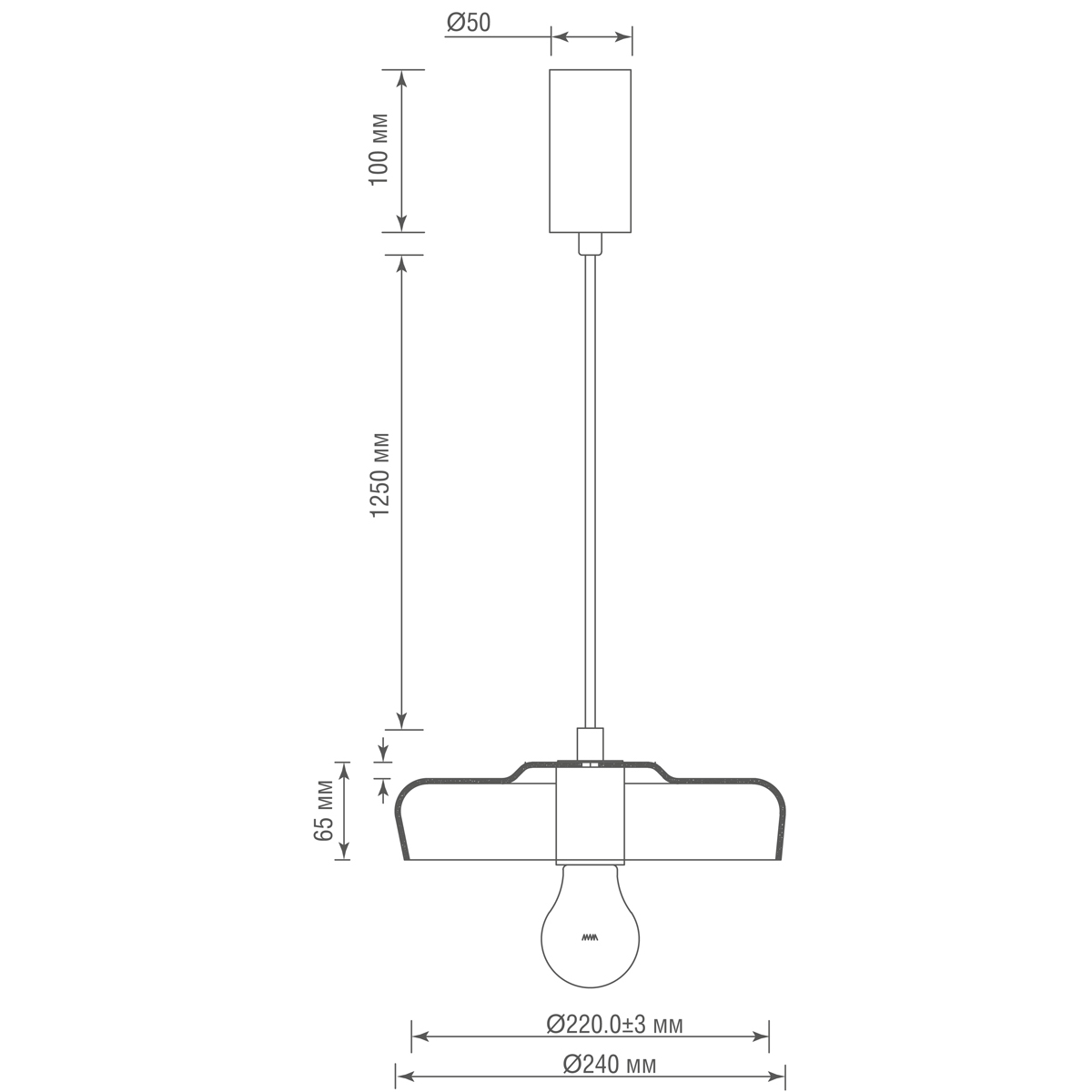 Подвесной светильник Donolux Eleganza S111057.1Amber