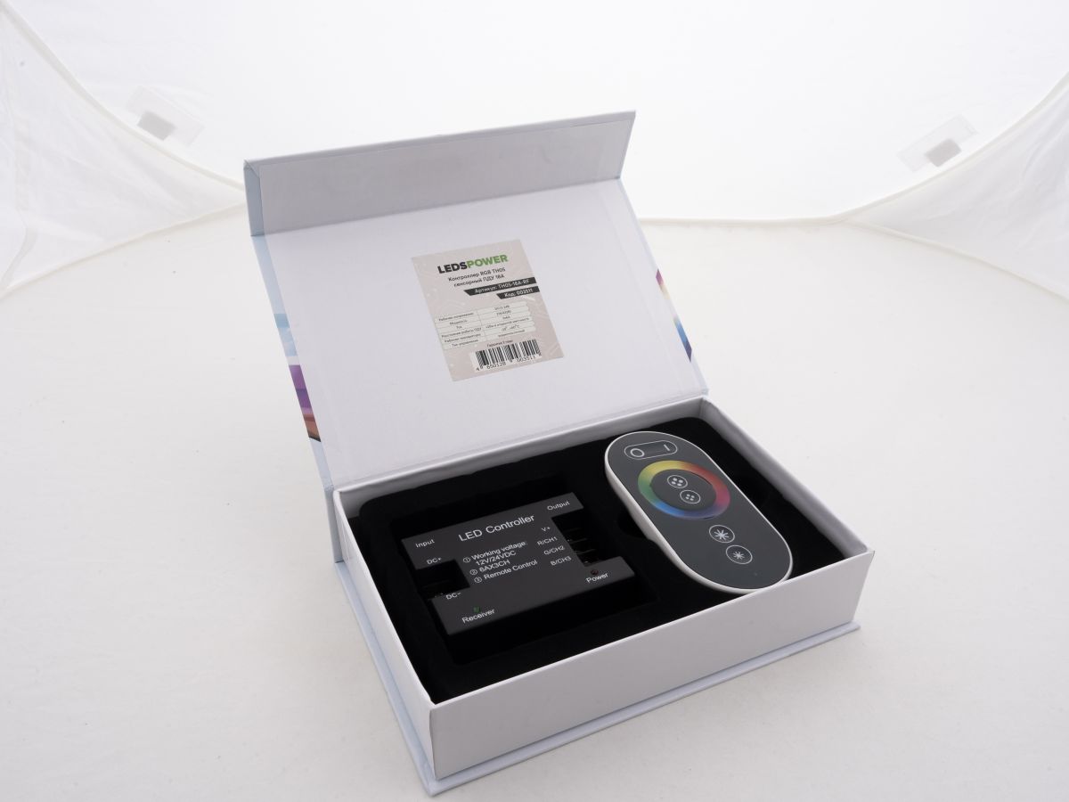 Контроллер LEDS POWER RGB T3 RF 30A сенсорный ПДУ 003764