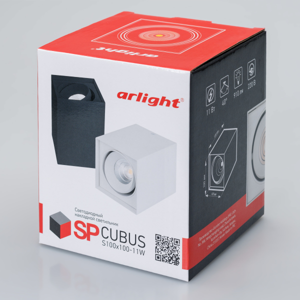 Потолочный светодиодный светильник Arlight SP-Cubus-S100x100-11W Day4000 023081(1)