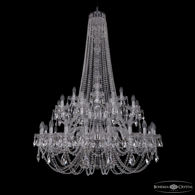 Подвесная люстра Bohemia Ivele Crystal 1406/20+10+5/400/h-160/2d Ni
