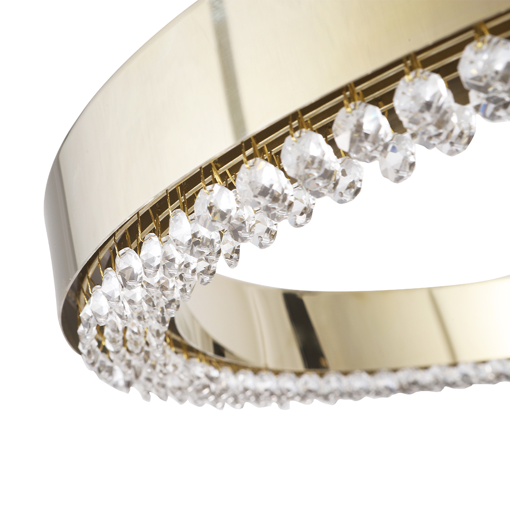 Подвесная люстра Crystal Lux SATURN SP30W LED GOLD