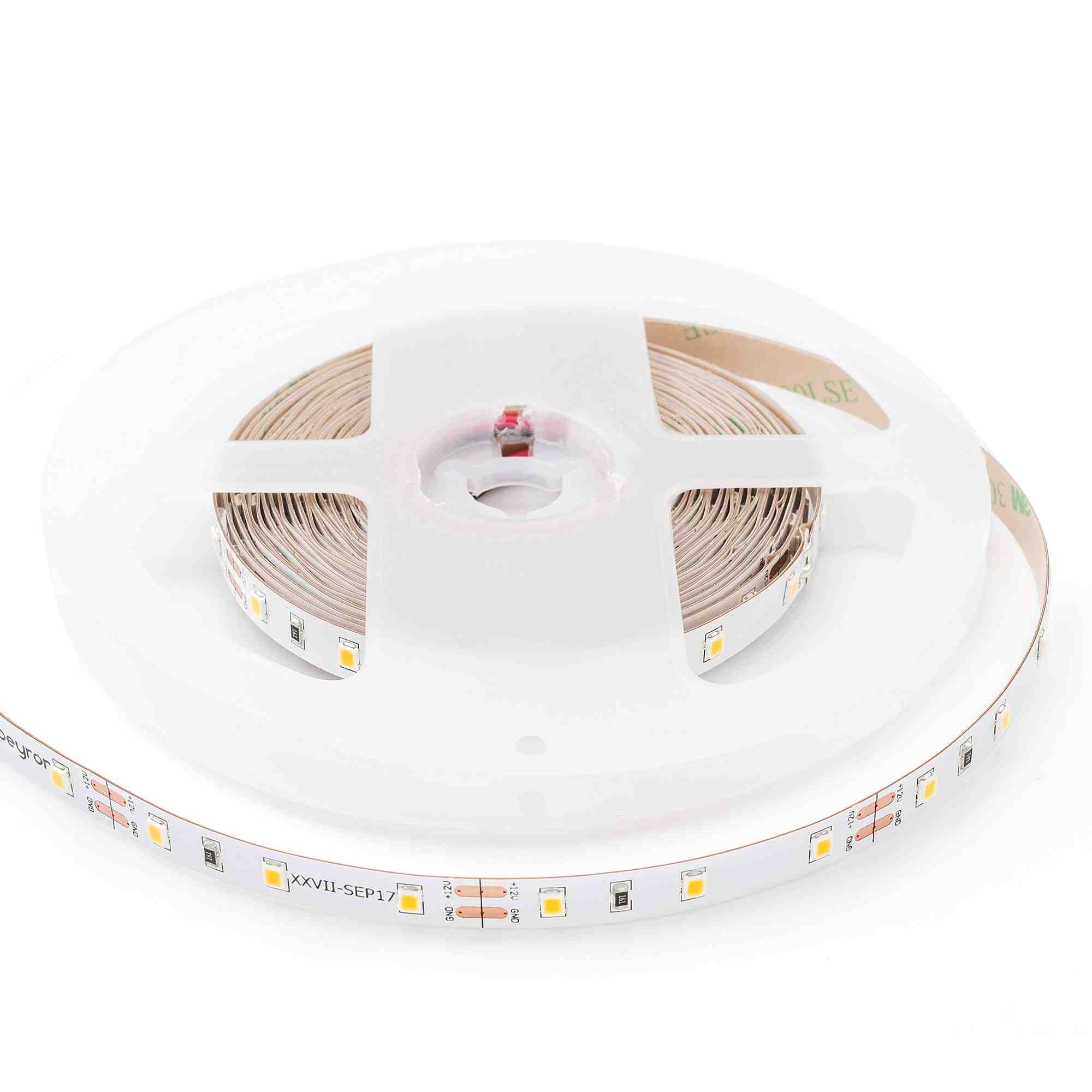 Светодиодная лента Apeyron12В 4,8Вт/м smd3528 60д/м IP20 300Лм/м 5м 3000К 00-403