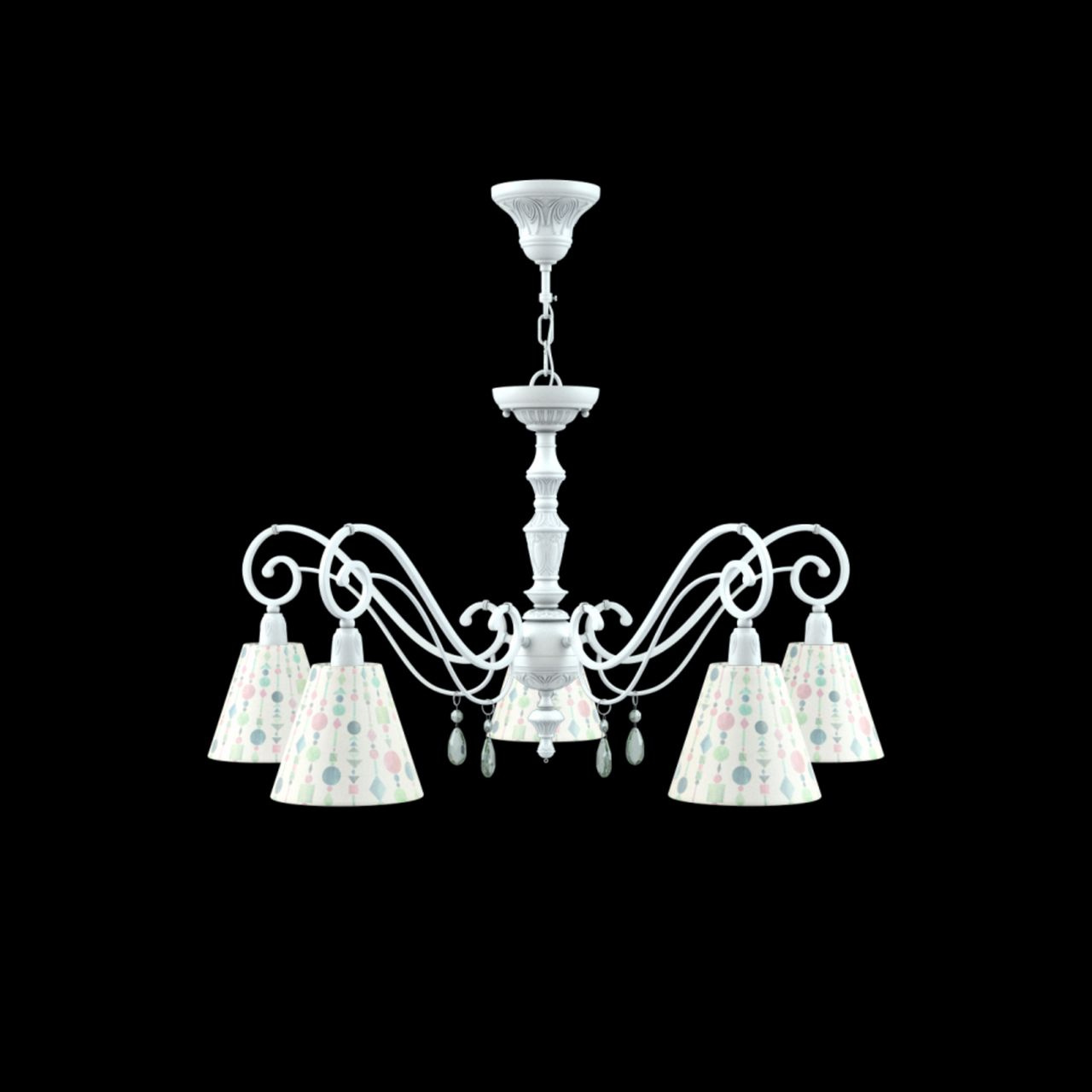Подвесная люстра Lamp4you Provence E4-05-WM-LMP-O-17-CRL-E4-05-GR-DN