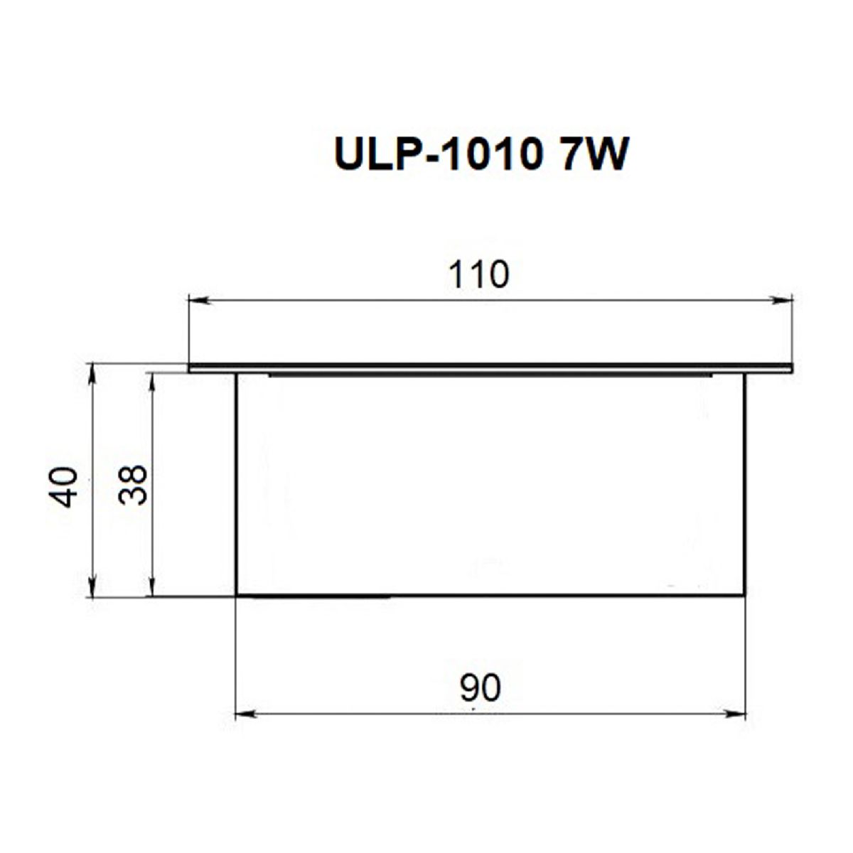 Встраиваемый светильник Uniel ULP-1010 7W/5000К IP40 GRILYATO WHITE UL-00012356