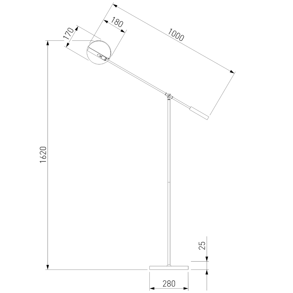 Торшер Eurosvet Grazia 01143/1 черный/золото a062045 в Москве