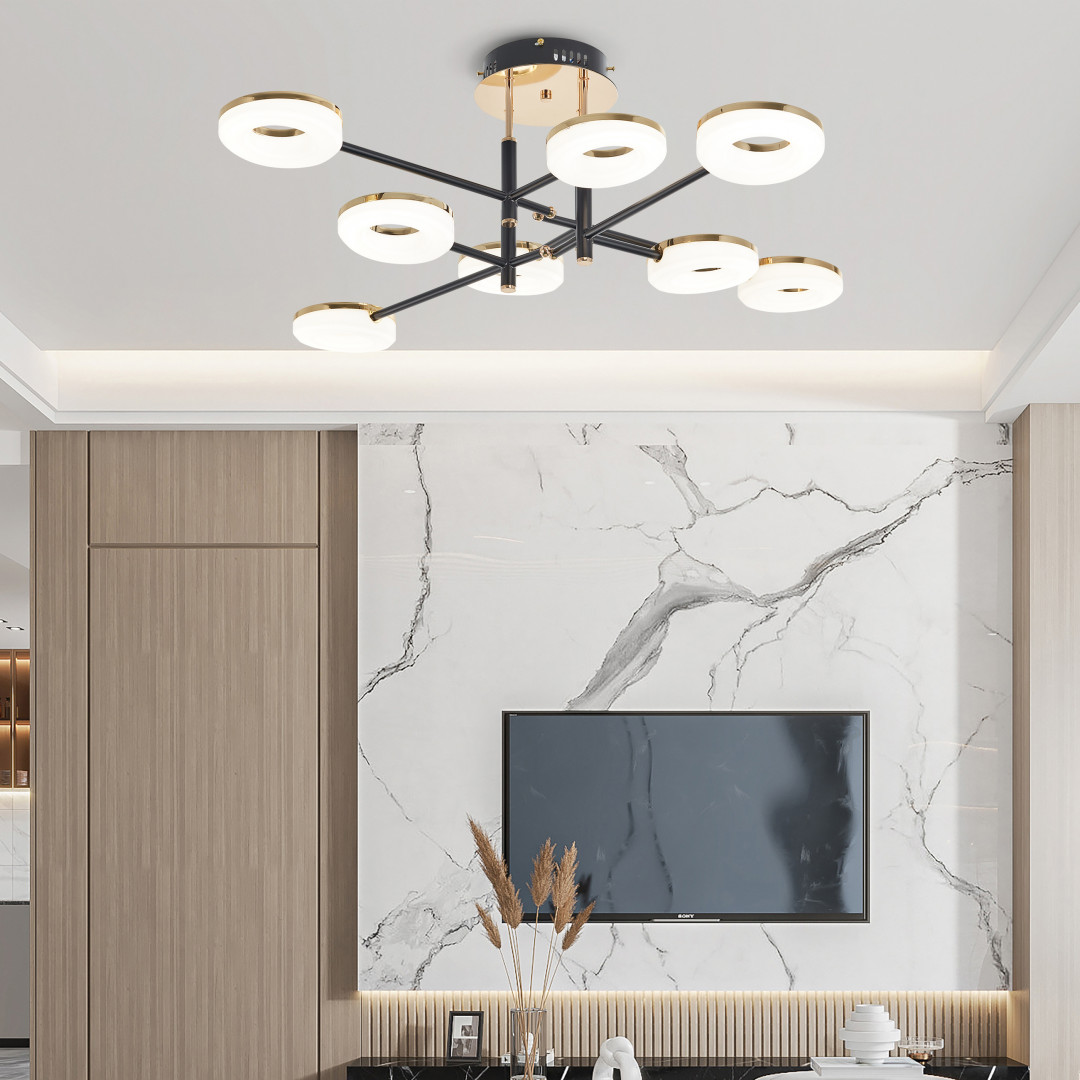 Потолочная светильник Arte Milano Ferrara 272999/8 BK/GD