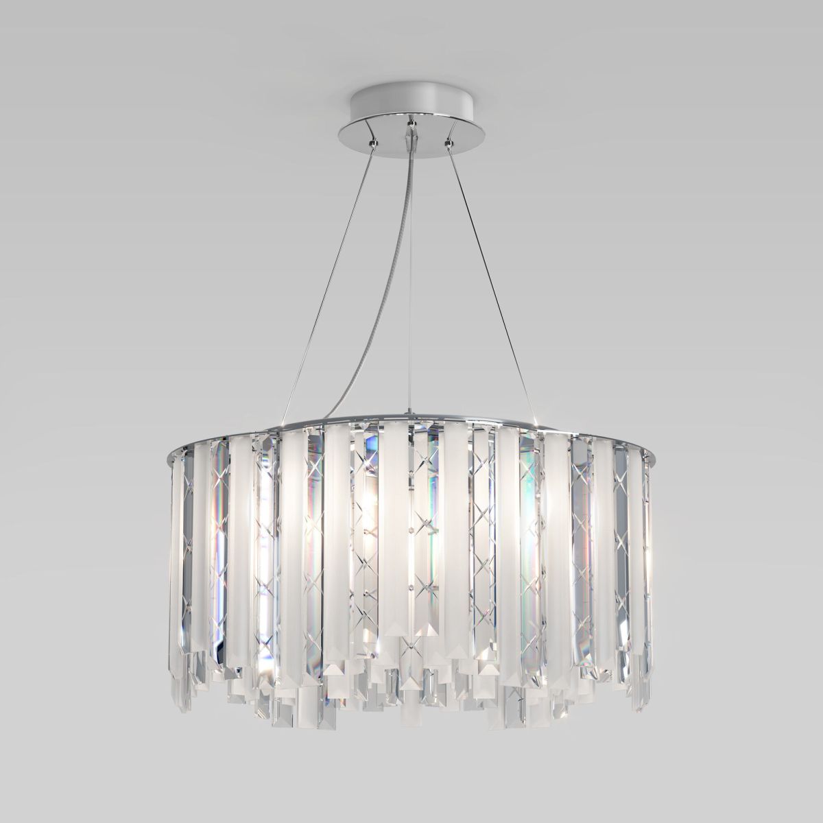 Подвесной светильник хрустальный Eurosvet 101011/6 хром Smart a071172