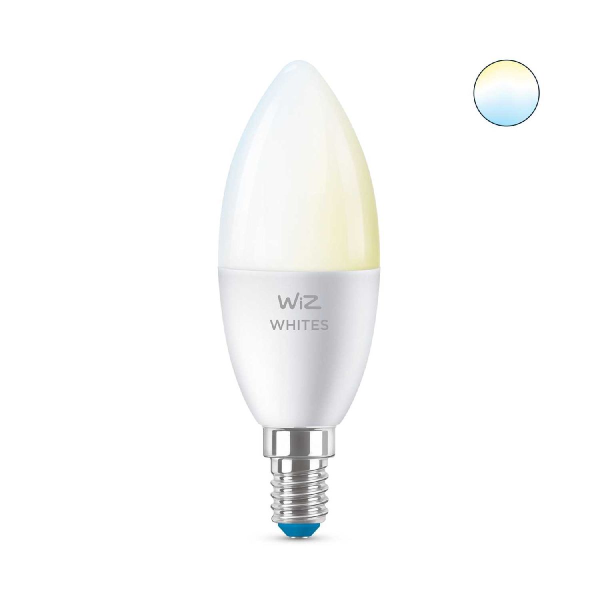 Умная светодиодная лампа Wiz Wi-Fi BLE40WC37E14927-65TW1PF/6 E14 4,9W 2700/6500K 929002448702