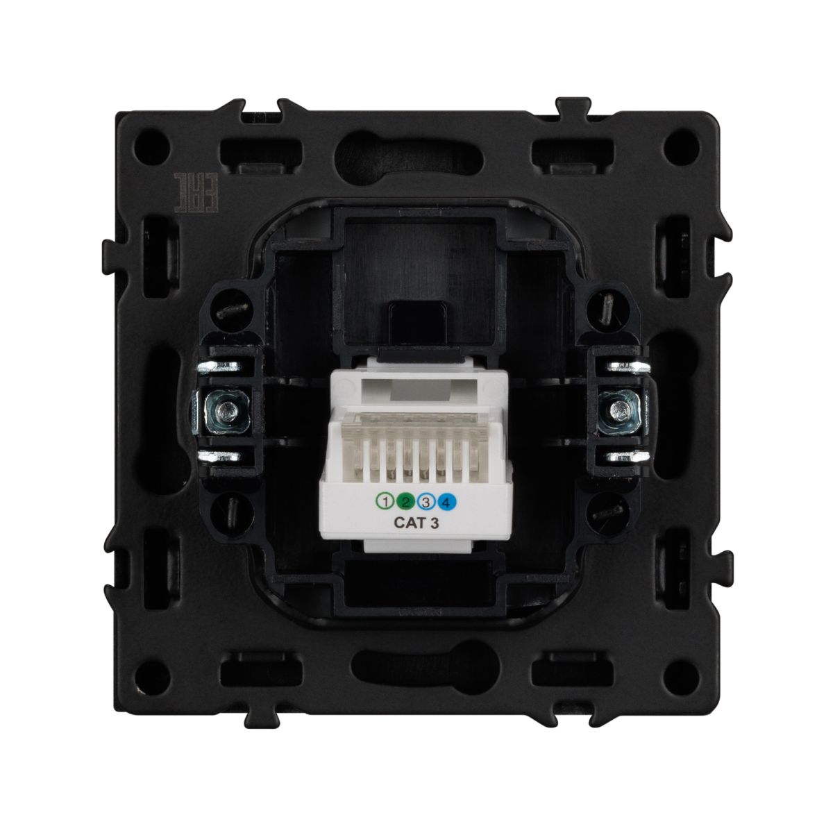 Механизм телефонной розетки Arlight SCT-NOBE-MTL1-SFPL-GR (RJ-11, 4C) (Серый базальт) 054303
