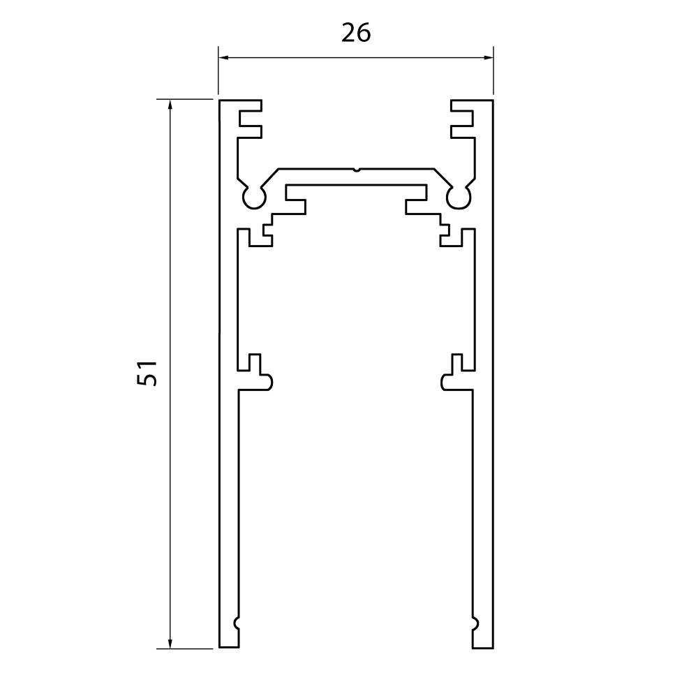 Шинопровод магнитный накладной ST Luce Skyline 48 ST1003.439.00