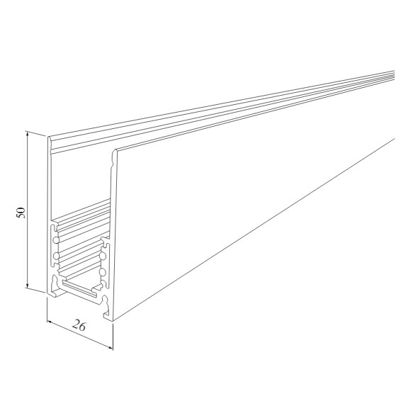 Шинопровод накладной Elektrostandard Slim Magnetic 4690389179167