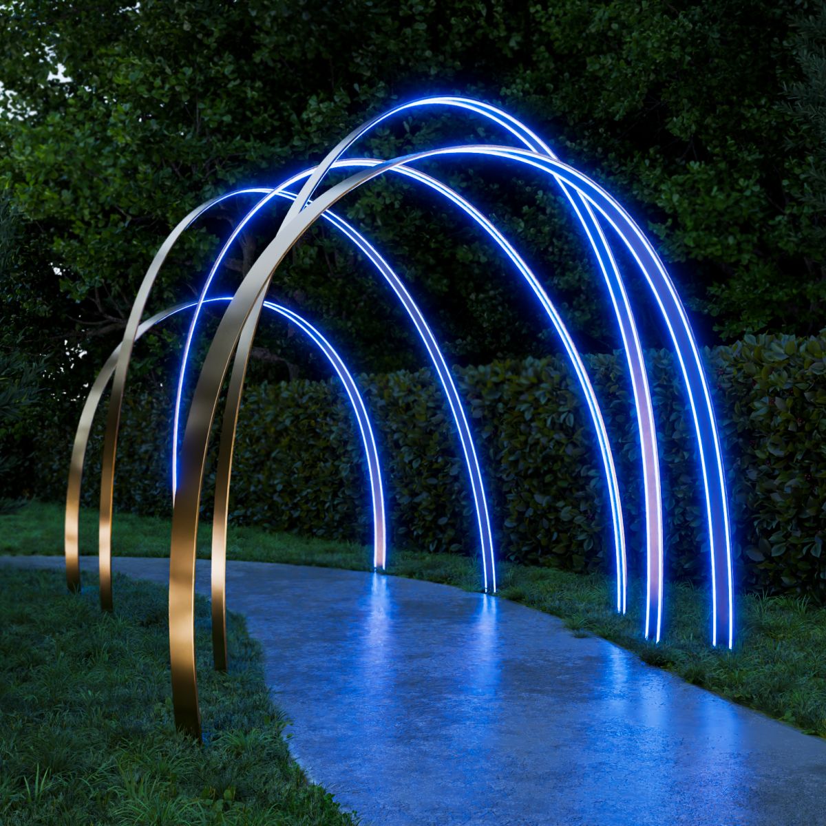 Комплект светодиодного неона Apeyron 220В, 6Вт/м, синий, smd 2835, 144д/м 10м, IP65,  с аксессуарами (сетевой шнур, заглушка, крепеж - 10шт) 10-117