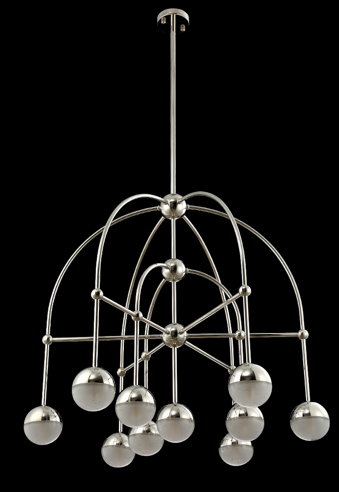 Люстра на штанге Crystal Lux Truena TRUENA SP-PL6+3+1 NICKEL
